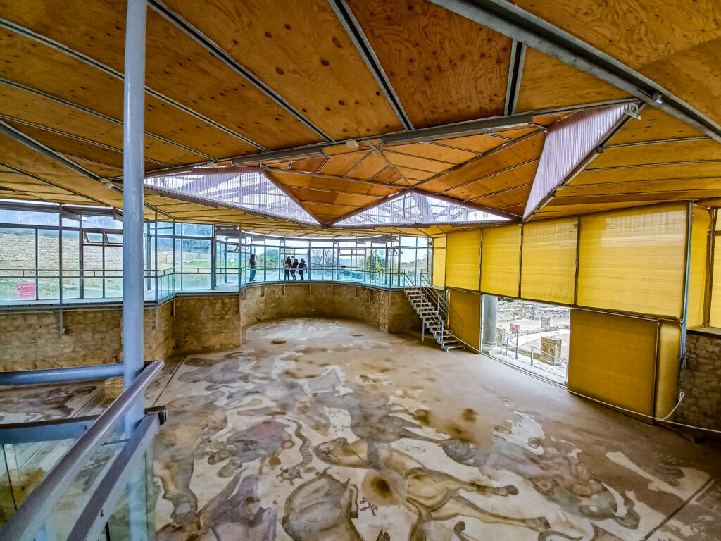 La sala dei banchetti della Villa del Casale - interno (foto di A. Patti 03-12-2023)