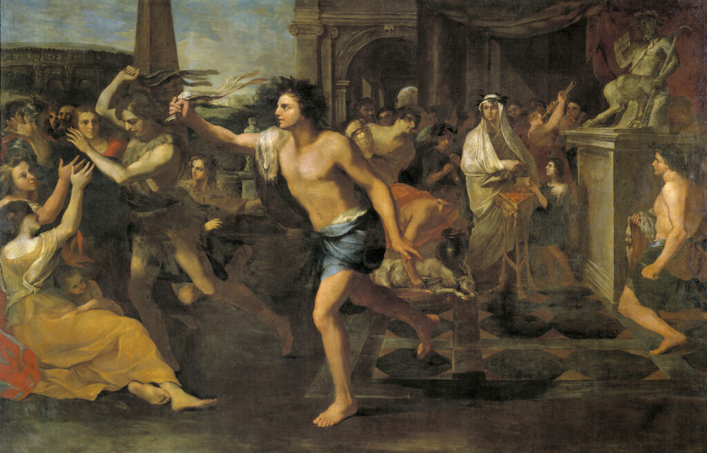 Lupercalia, dipinto di Andrea Camassei, Museo del Prado le origini del Carnevale